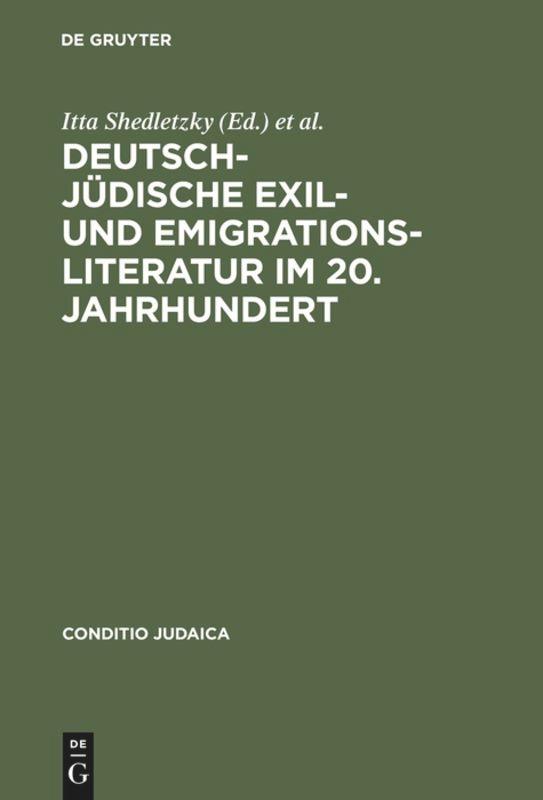 Cover: 9783484651050 | Deutsch-jüdische Exil- und Emigrationsliteratur im 20. Jahrhundert