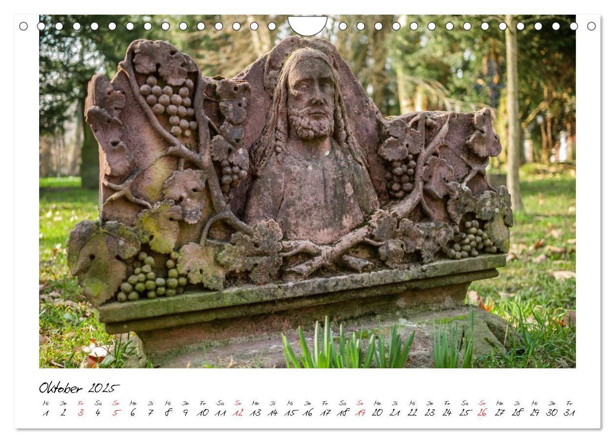 Bild: 9783435712892 | Alter Friedhof Freiburg (Wandkalender 2025 DIN A4 quer), CALVENDO...