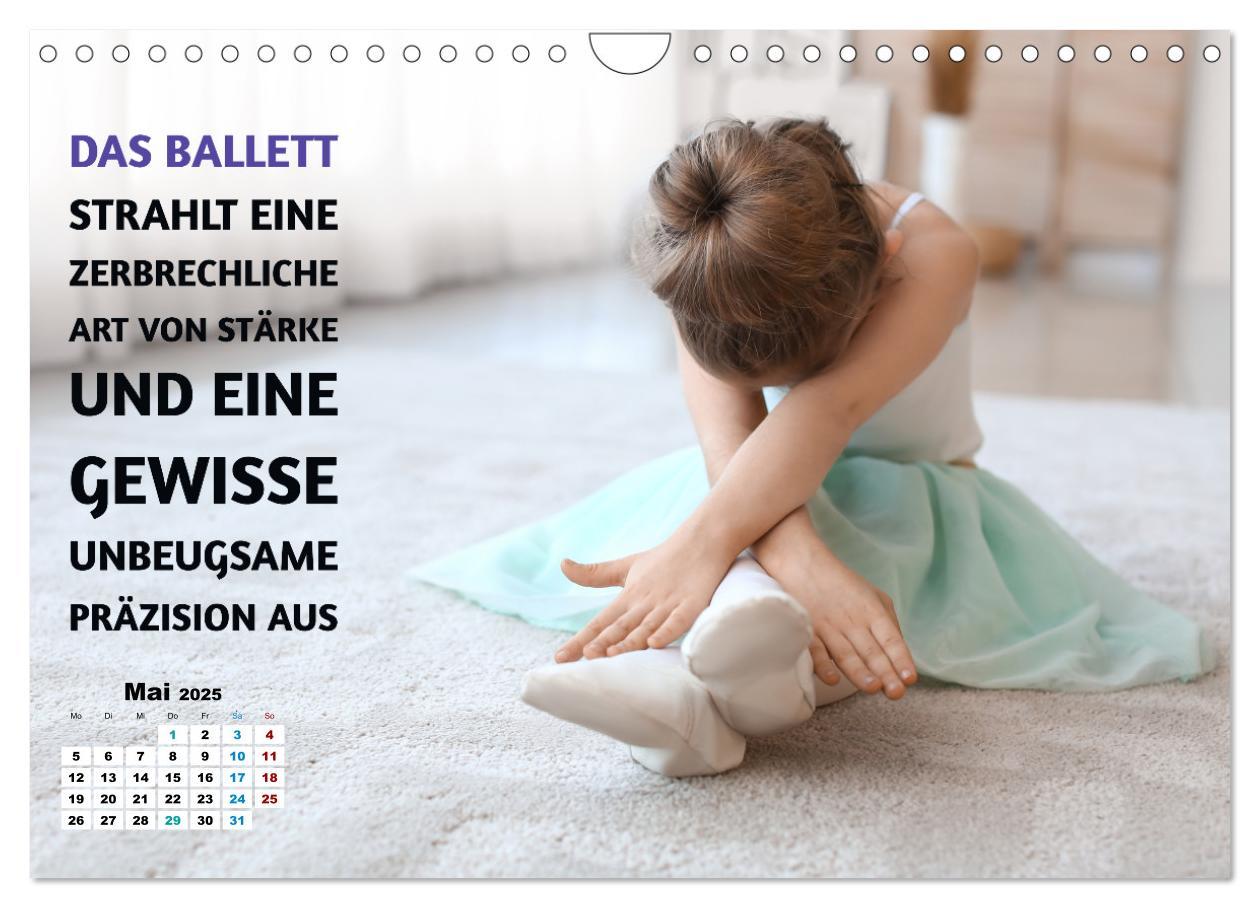 Bild: 9783383857775 | Ballett mit einem Hauch Poesie (Wandkalender 2025 DIN A4 quer),...