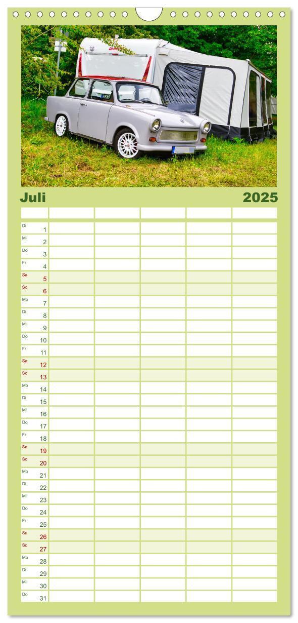 Bild: 9783457095881 | Familienplaner 2025 - Trabi-Kult mit 5 Spalten (Wandkalender, 21 x...