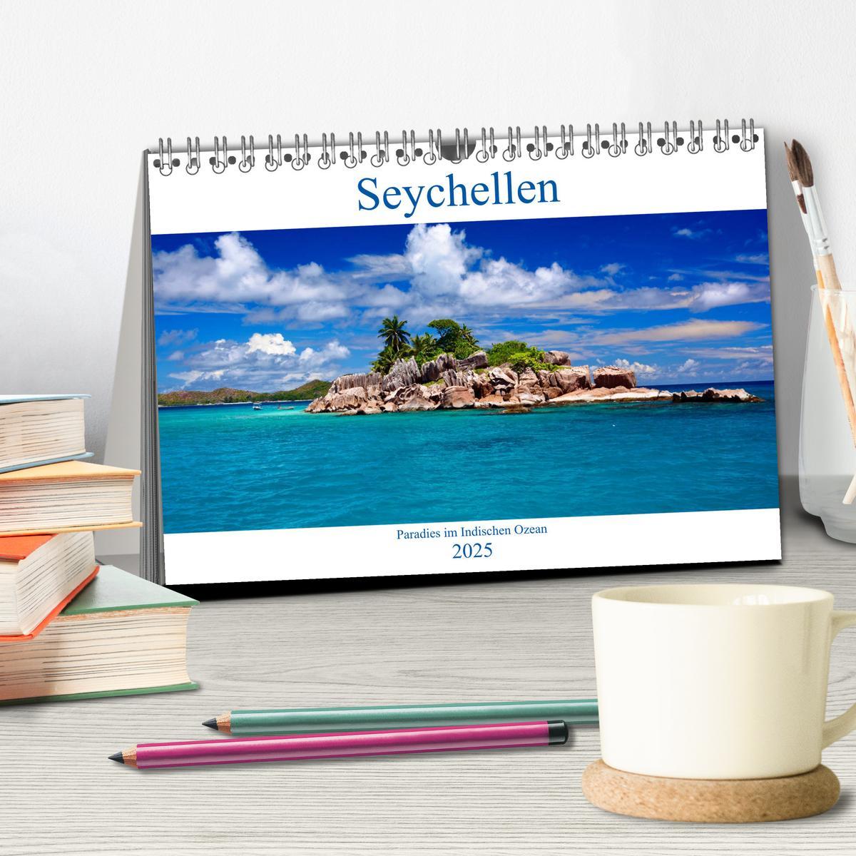 Bild: 9783435377695 | Seychellen - Paradies im Indischen Ozean (Tischkalender 2025 DIN A5...