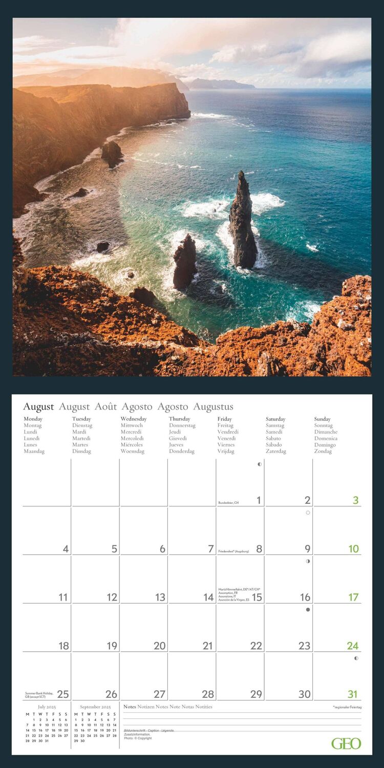 Bild: 4002725988638 | GEO Beautiful World 2025 - Wand-Kalender - Natur-Kalender -...