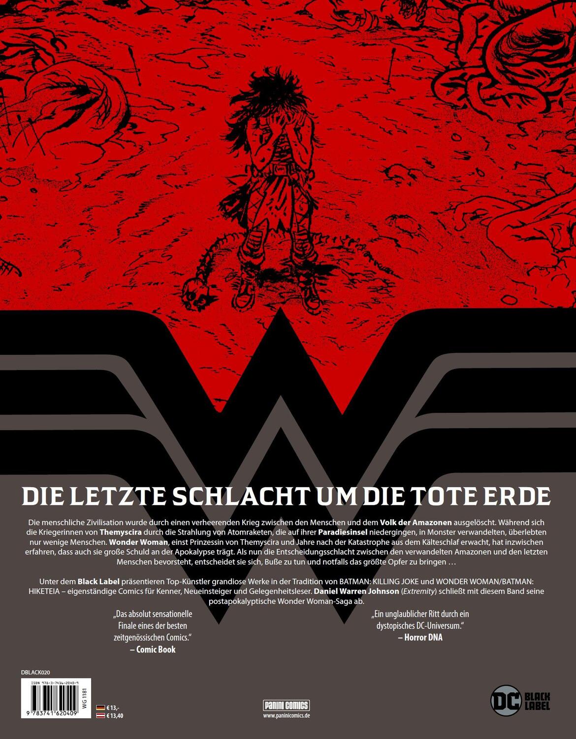 Rückseite: 9783741620409 | Wonder Woman: Dead Earth | Bd. 4 (von 4) | Daniel Warren Johnson