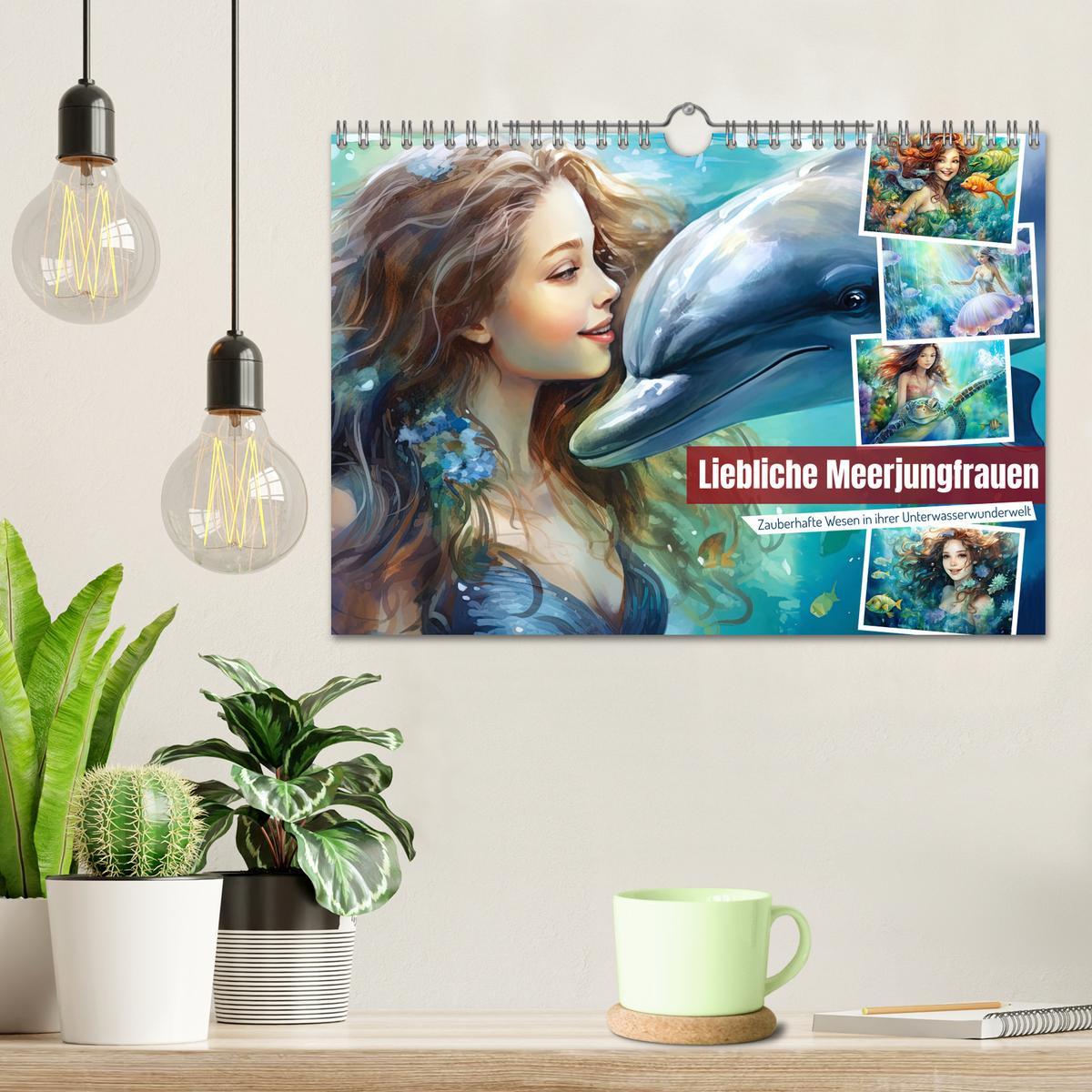 Bild: 9783383857997 | Liebliche Meerjungfrauen (Wandkalender 2025 DIN A4 quer), CALVENDO...