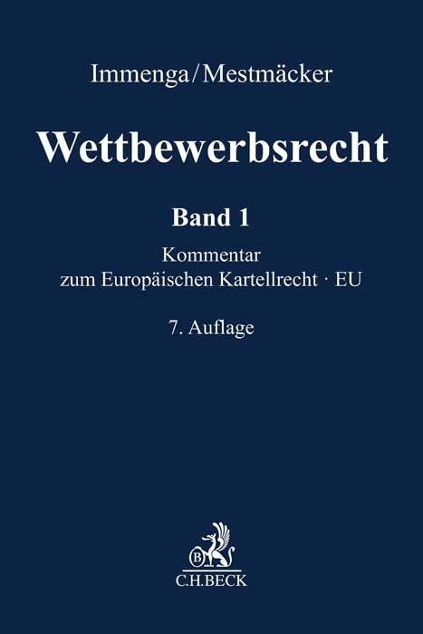 Cover: 9783406773211 | Wettbewerbsrecht Band 1: EU. Kommentar zum Europäischen Kartellrecht