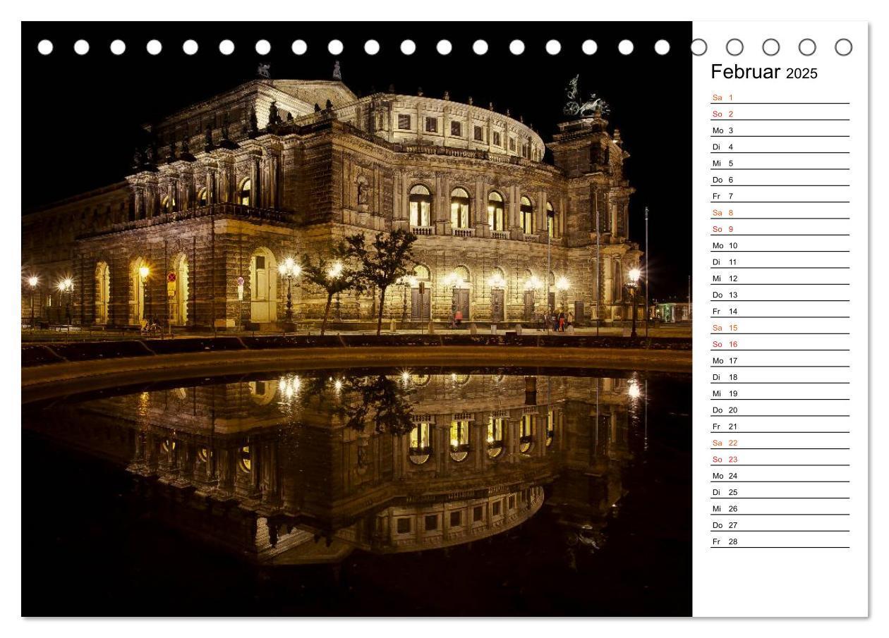 Bild: 9783435511303 | Eine Nacht in Dresden (Tischkalender 2025 DIN A5 quer), CALVENDO...