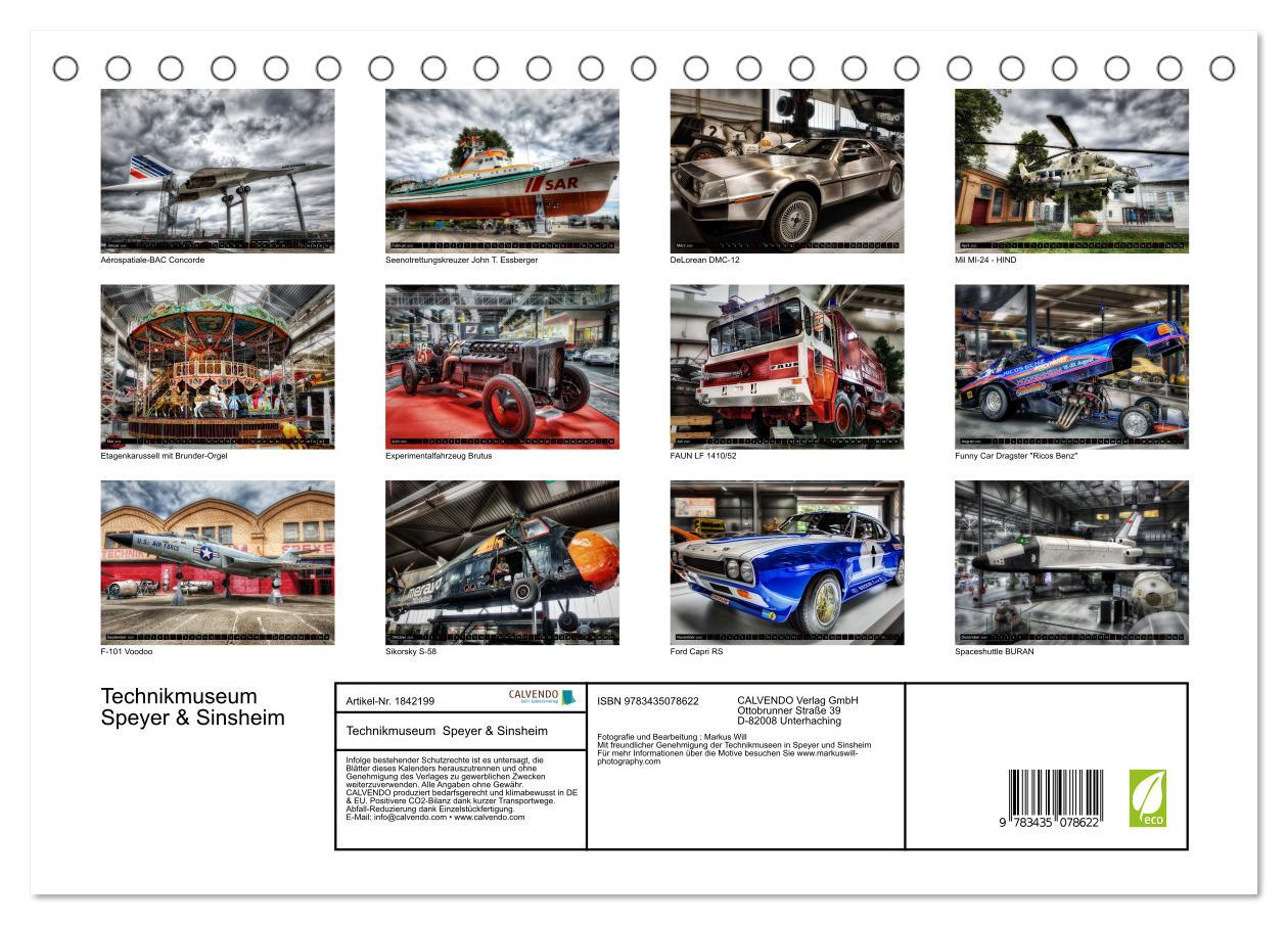 Bild: 9783435078622 | Technikmuseum Speyer &amp; Sinsheim (Tischkalender 2025 DIN A5 quer),...