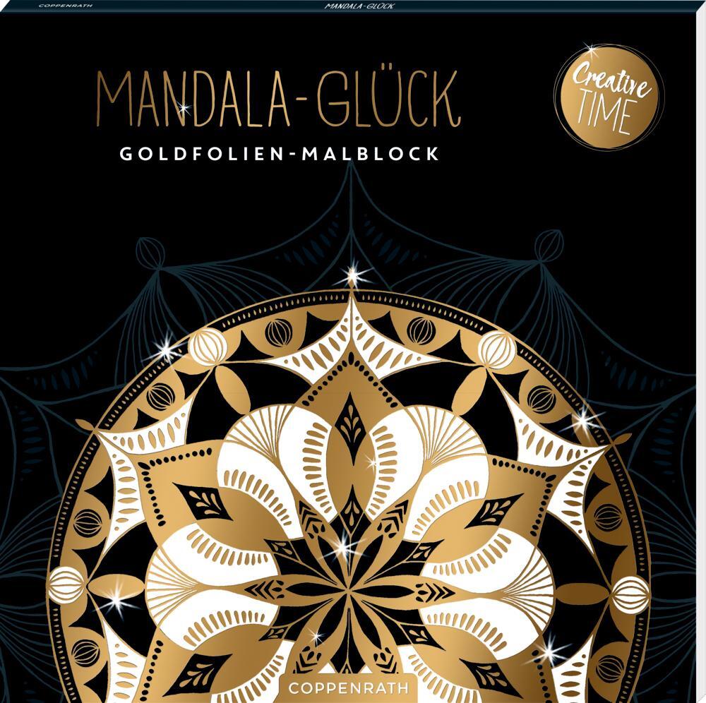 Cover: 4050003724010 | Mandala-Glück | Goldfolien-Malblock (Creative Time) | Ann Kronheimer