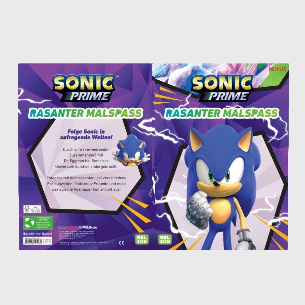 Bild: 9783845125060 | Sonic Prime: Rasanter Malspaß | Taschenbuch | Sonic Prime | 64 S.