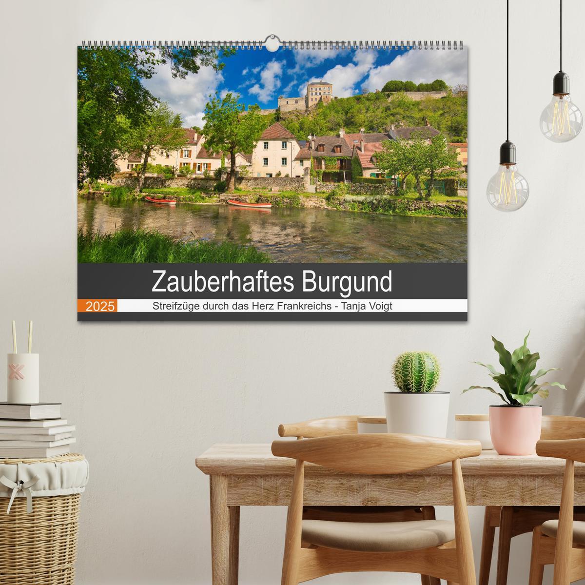 Bild: 9783435050697 | Zauberhaftes Burgund (Wandkalender 2025 DIN A2 quer), CALVENDO...