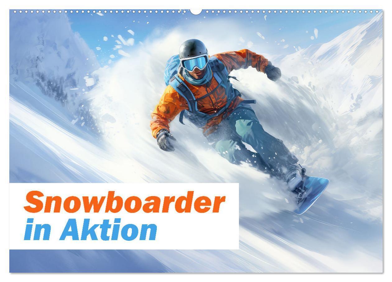 Cover: 9783383772238 | Snowboarder in Aktion (Wandkalender 2025 DIN A2 quer), CALVENDO...