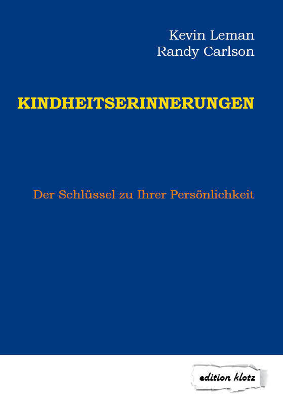 Cover: 9783866171442 | Kindheitserinnerungen | Der Schlüssel zu Ihrer Persönlichkeit | Buch