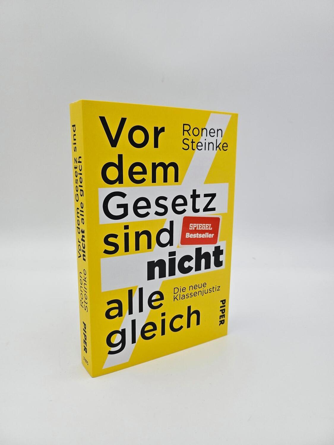 Bild: 9783492319751 | Vor dem Gesetz sind nicht alle gleich | Ronen Steinke | Taschenbuch