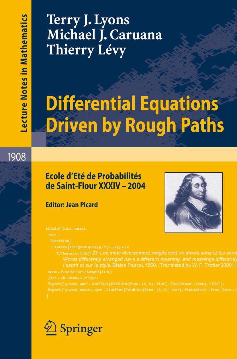 Cover: 9783540712848 | Differential Equations Driven by Rough Paths | Terry J. Lyons (u. a.)