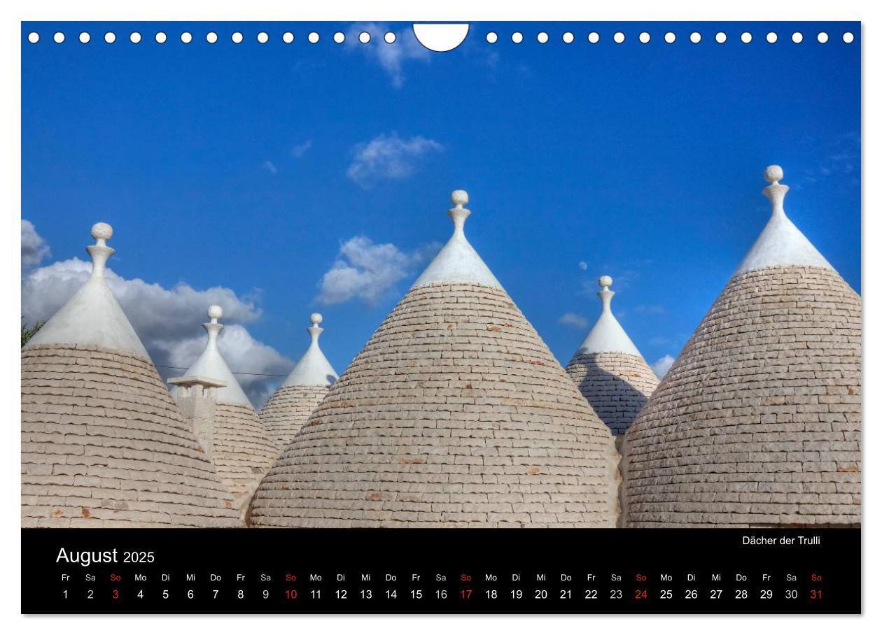 Bild: 9783435827091 | Apulien (Wandkalender 2025 DIN A4 quer), CALVENDO Monatskalender