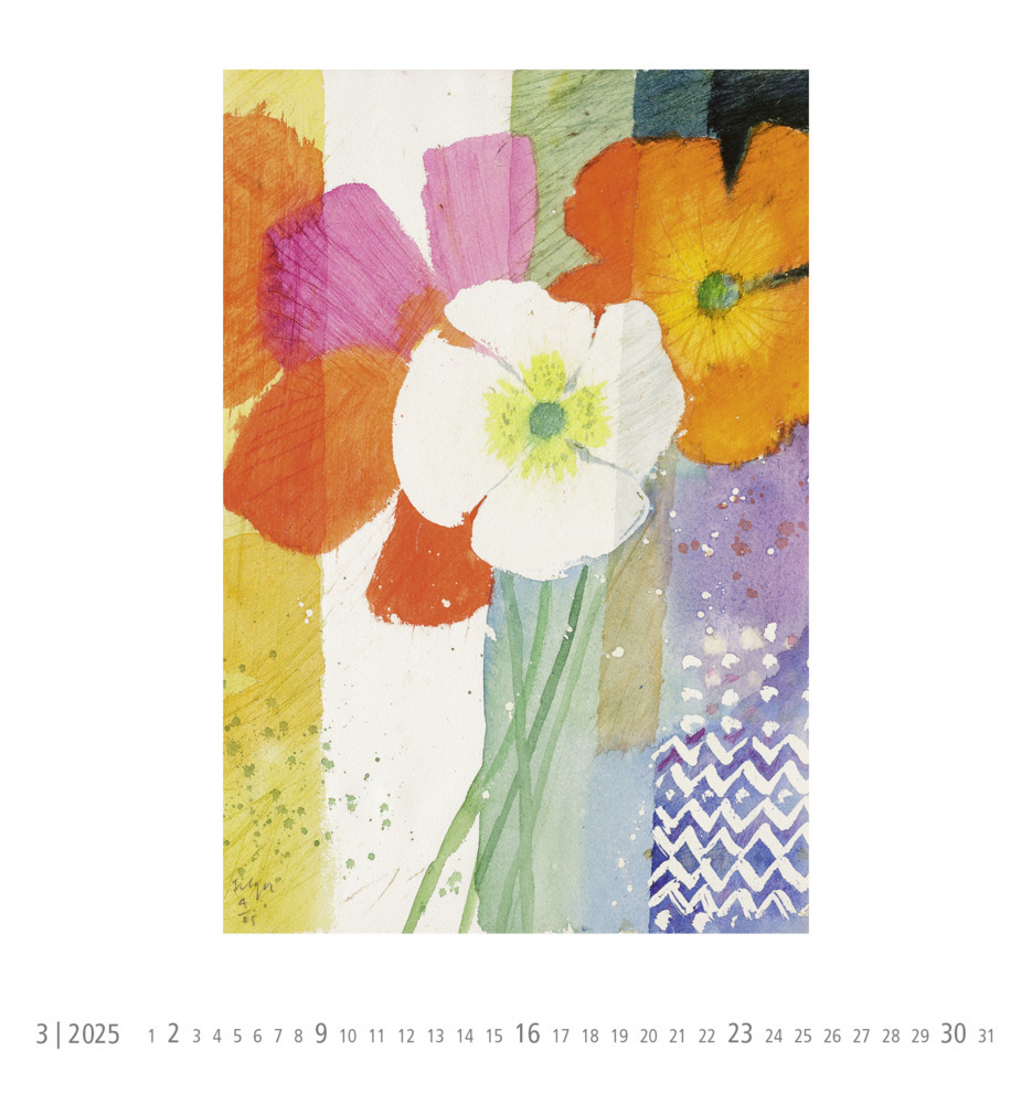 Bild: 4251693904199 | Wandkalender 2025: Blumen | Andreas Felger | Kalender | Spiralbindung