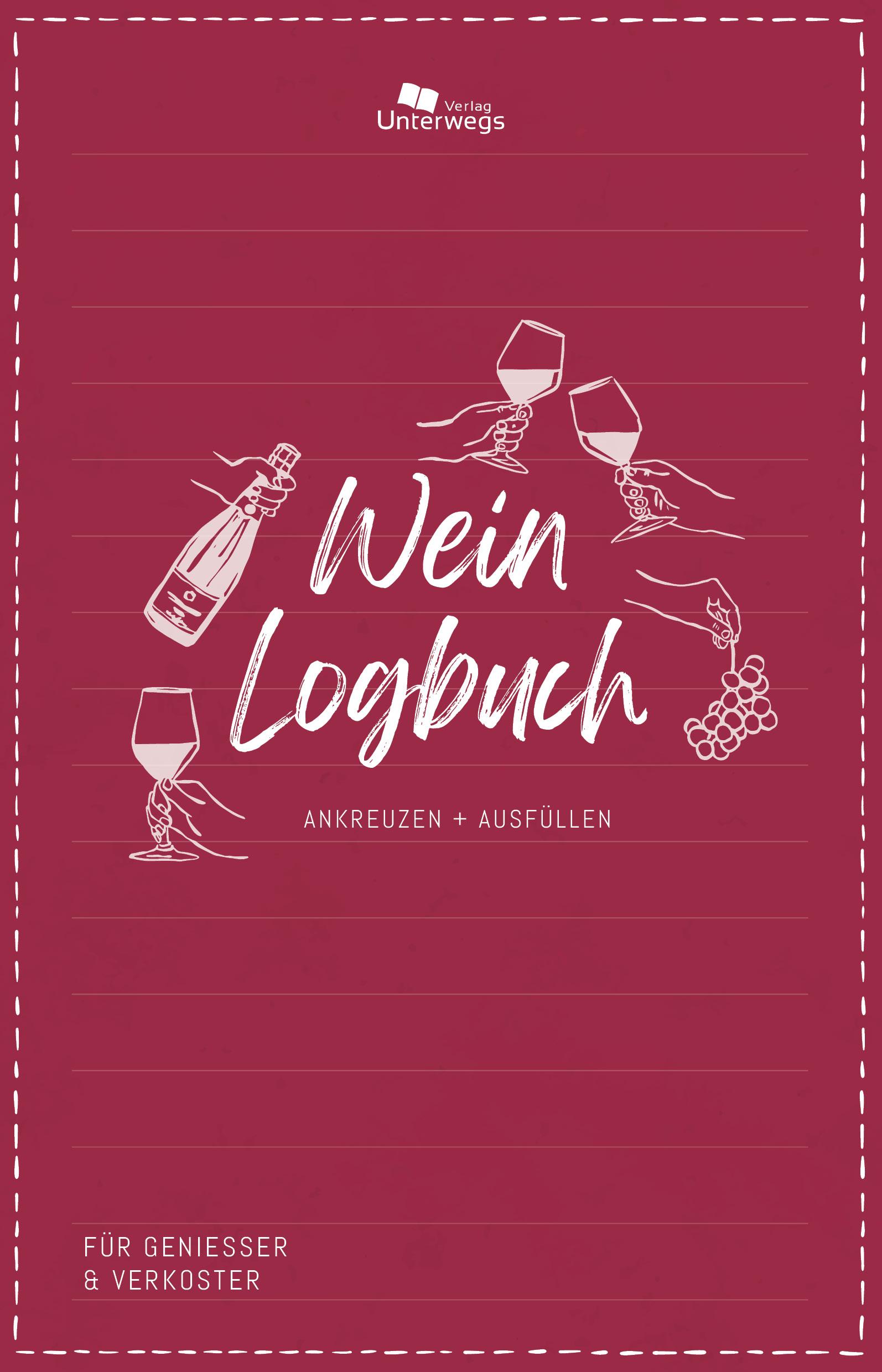 Cover: 9783861123934 | Unterwegs Wein-Logbuch | Ankreuzen + Ausfüllen | Nico Klemann (u. a.)