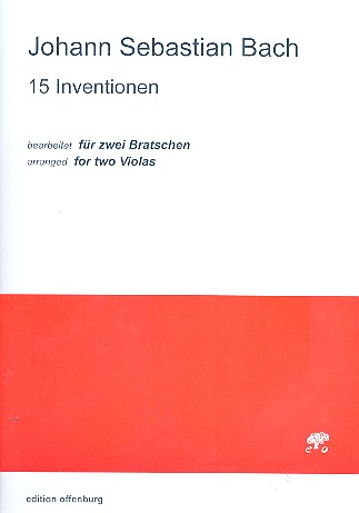 Cover: 9790700241698 | 15 Inventionen für 2 Violen Spielpartitur | Johann Sebastian Bach