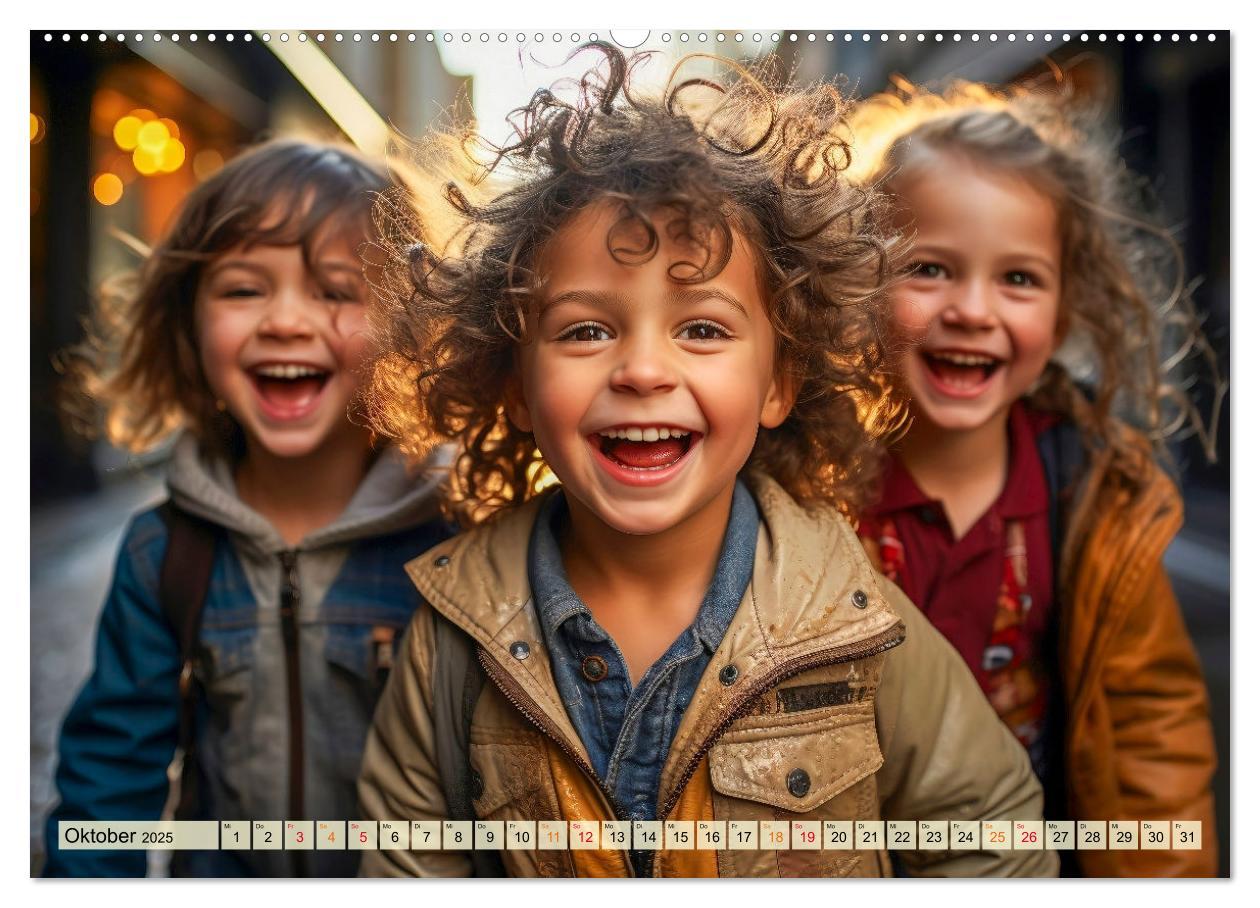 Bild: 9783383863905 | Kinder Lachen (Wandkalender 2025 DIN A2 quer), CALVENDO Monatskalender