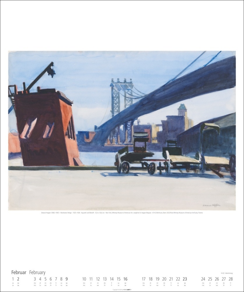 Bild: 9783839900154 | Edward Hopper Kalender 2025 | Edward Hopper | Kalender | Spiralbindung