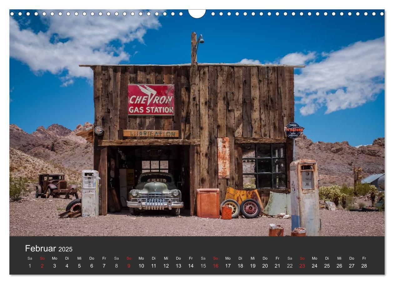 Bild: 9783435576302 | Vergessene Zeitzeugen entlang der Route 66 (Wandkalender 2025 DIN...