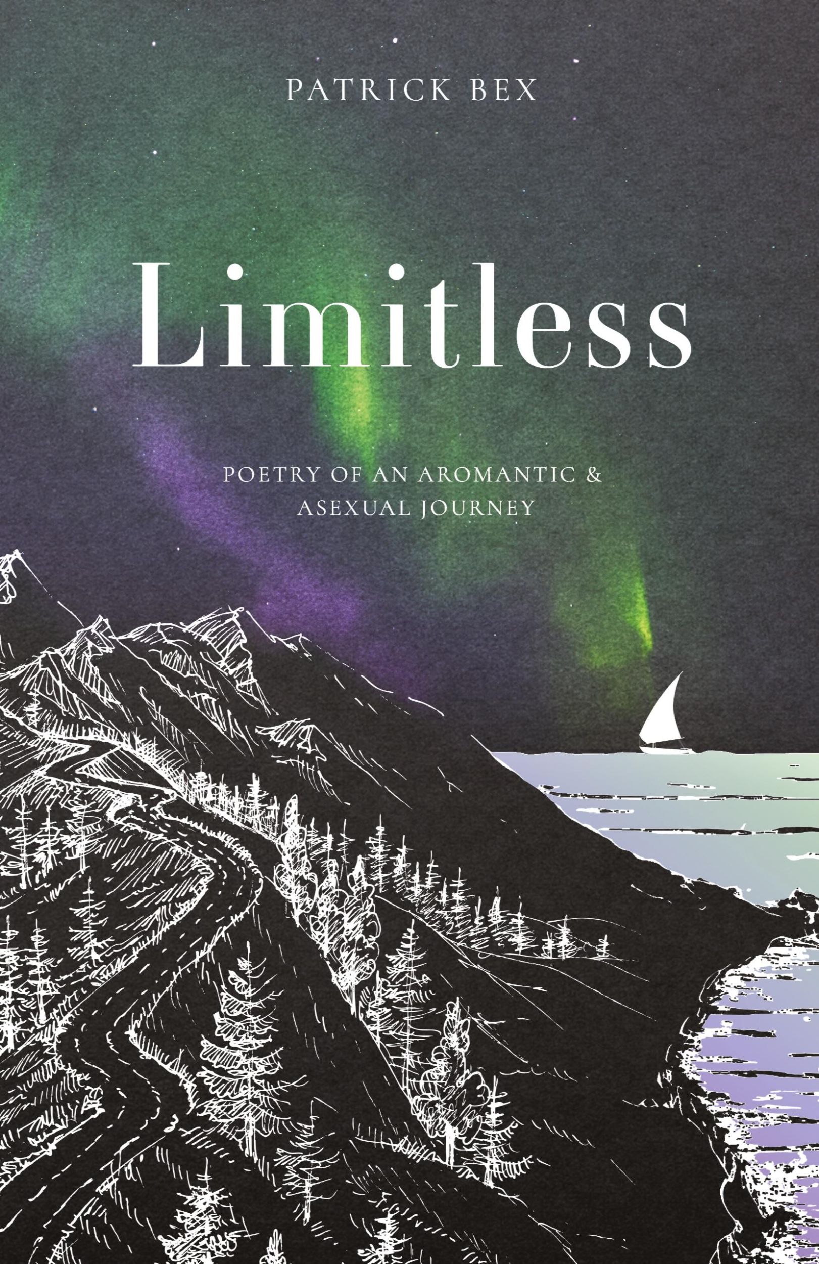 Cover: 9798991836302 | Limitless | Poetry of an Aromantic &amp; Asexual Journey | Patrick Bex