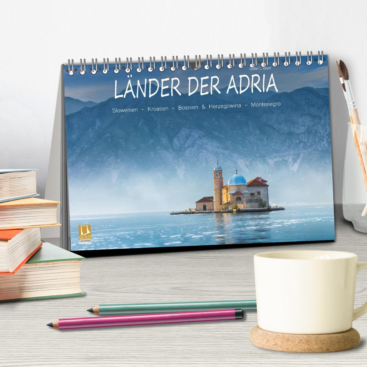 Bild: 9783435395453 | Länder der Adria (Tischkalender 2025 DIN A5 quer), CALVENDO...