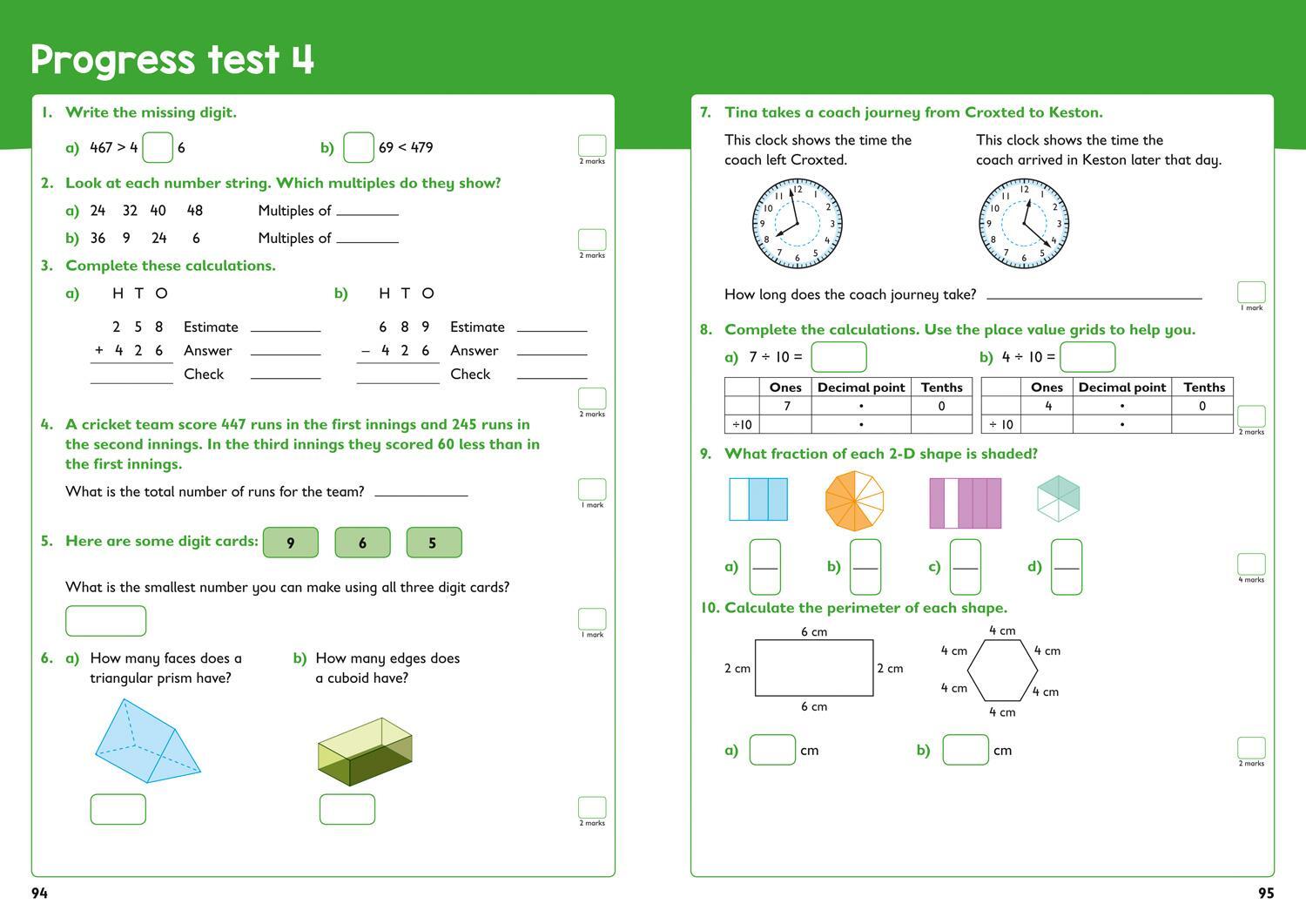 Bild: 9780008398798 | Year 3 Maths and English KS2 Targeted Study &amp; Practice Book | Ks2