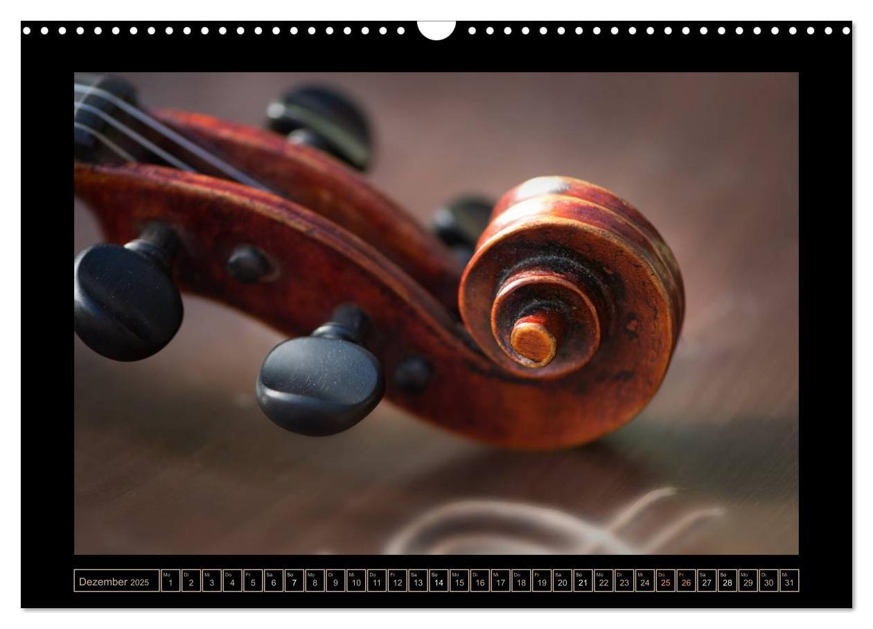 Bild: 9783435755936 | eine Violine (Wandkalender 2025 DIN A3 quer), CALVENDO Monatskalender