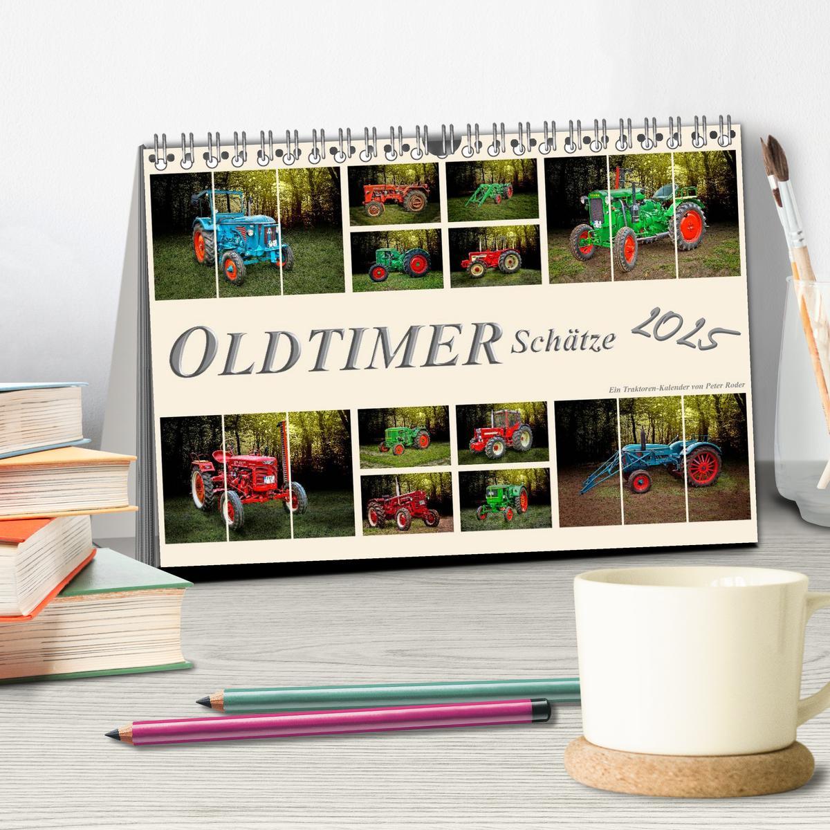 Bild: 9783435606672 | Oldtimer Schätze. Ein Traktoren-Kalender (Tischkalender 2025 DIN A5...