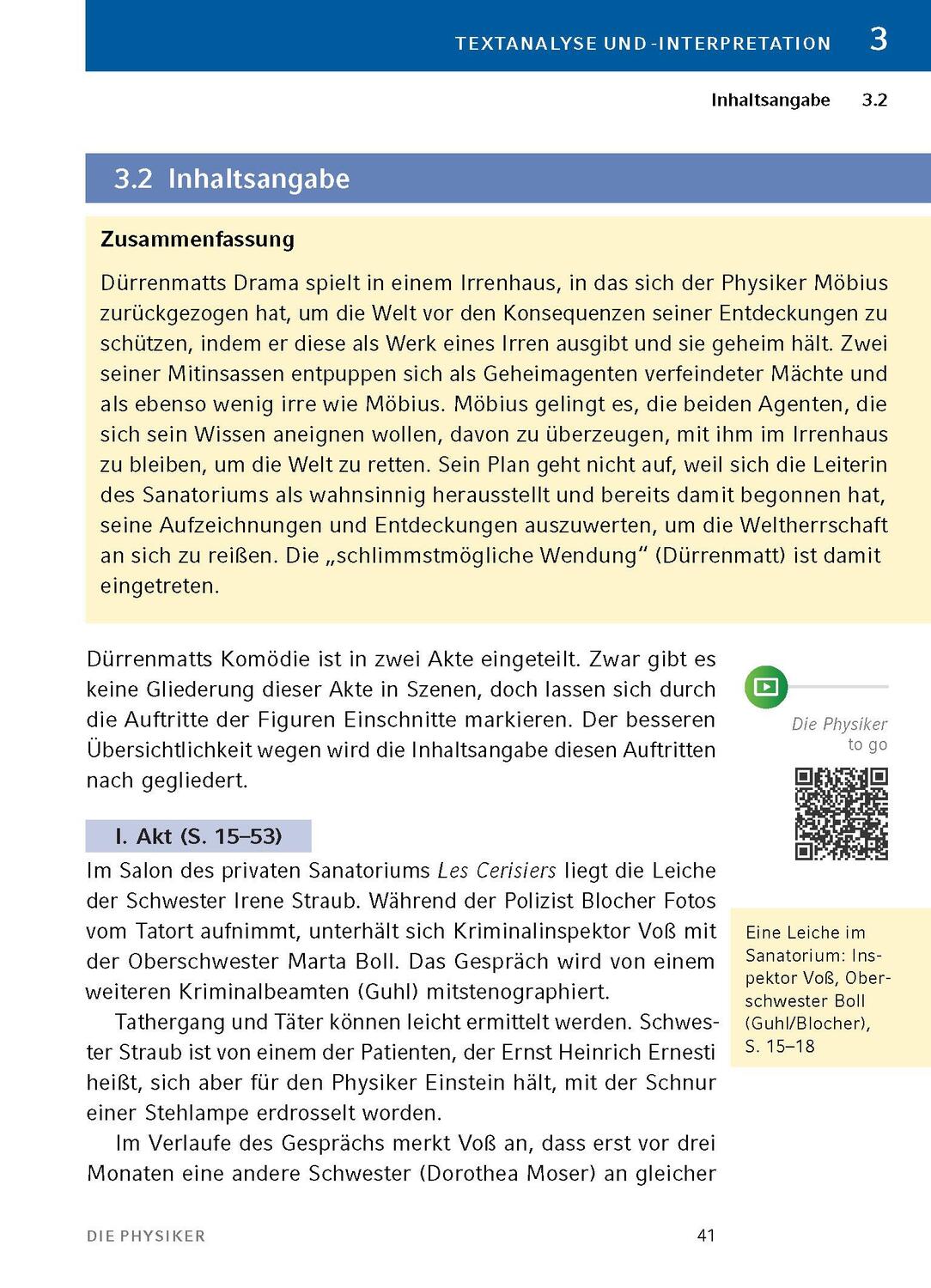 Bild: 9783804420755 | Die Physiker - Textanalyse und Interpretation | Friedrich Dürrenmatt