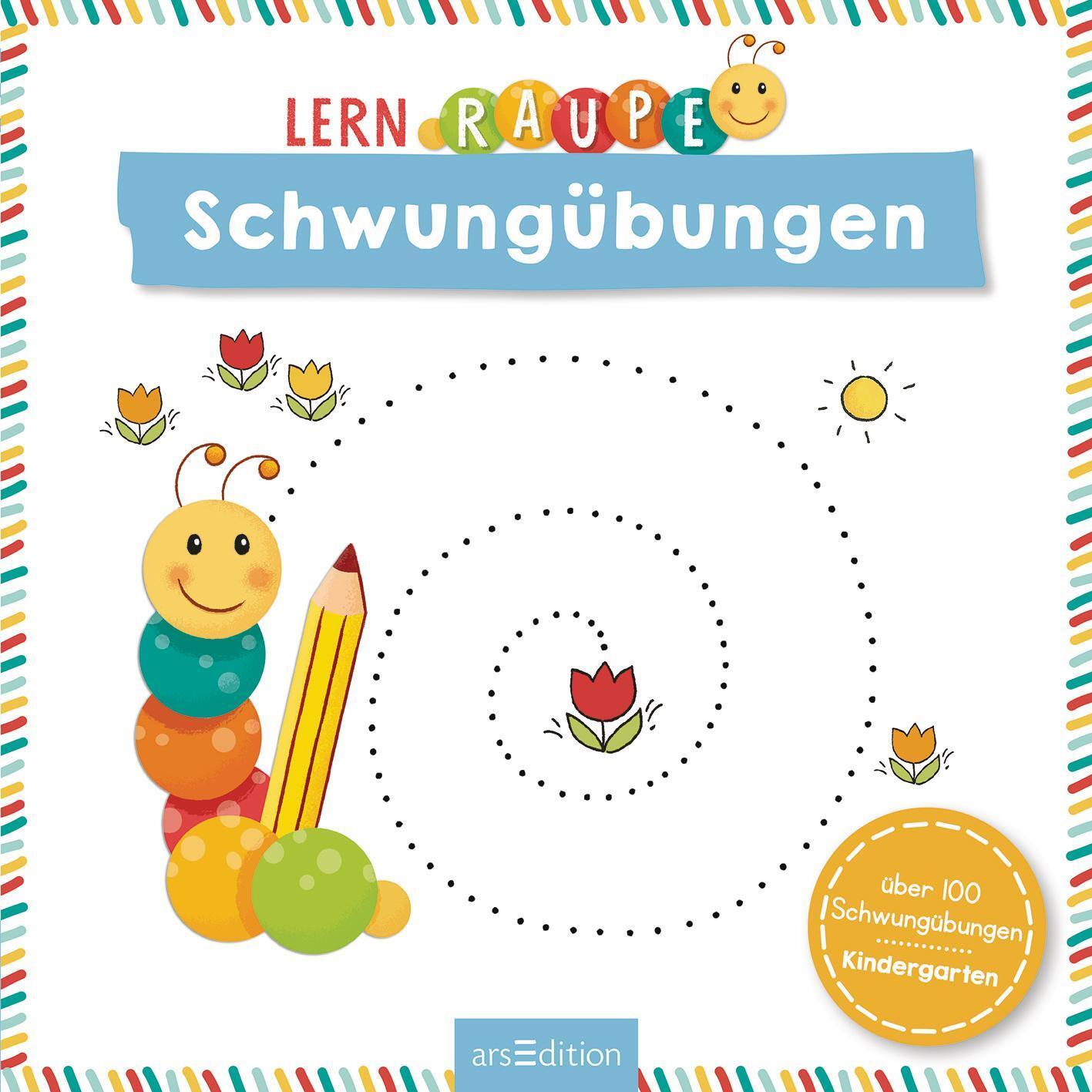 Bild: 9783845834801 | Lernraupe - Schwungübungen | mit über 100 Übungen für den Kindergarten