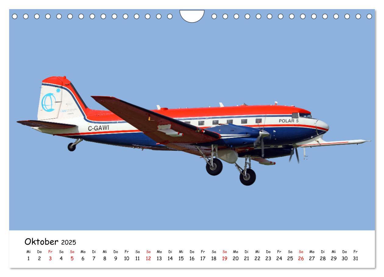 Bild: 9783435070701 | Flugzeuge am blauen Himmel (Wandkalender 2025 DIN A4 quer),...