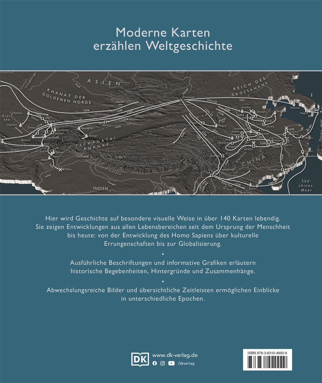 Rückseite: 9783831049929 | Die Geschichte der Welt in Karten | David Summers (u. a.) | Buch