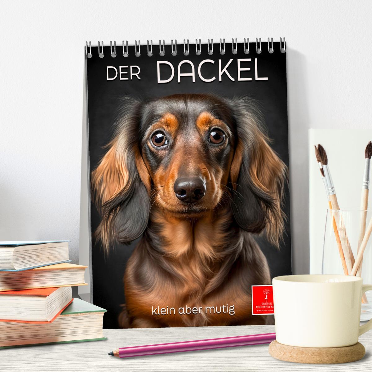 Bild: 9783435880898 | Der Dackel - klein aber mutig (Tischkalender 2025 DIN A5 hoch),...