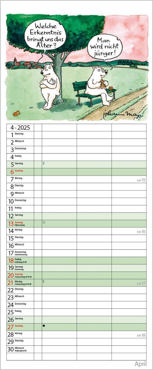 Bild: 9783731876953 | Planer für den (Un-)Ruhestand 2025 | Verlag Korsch | Kalender | 14 S.