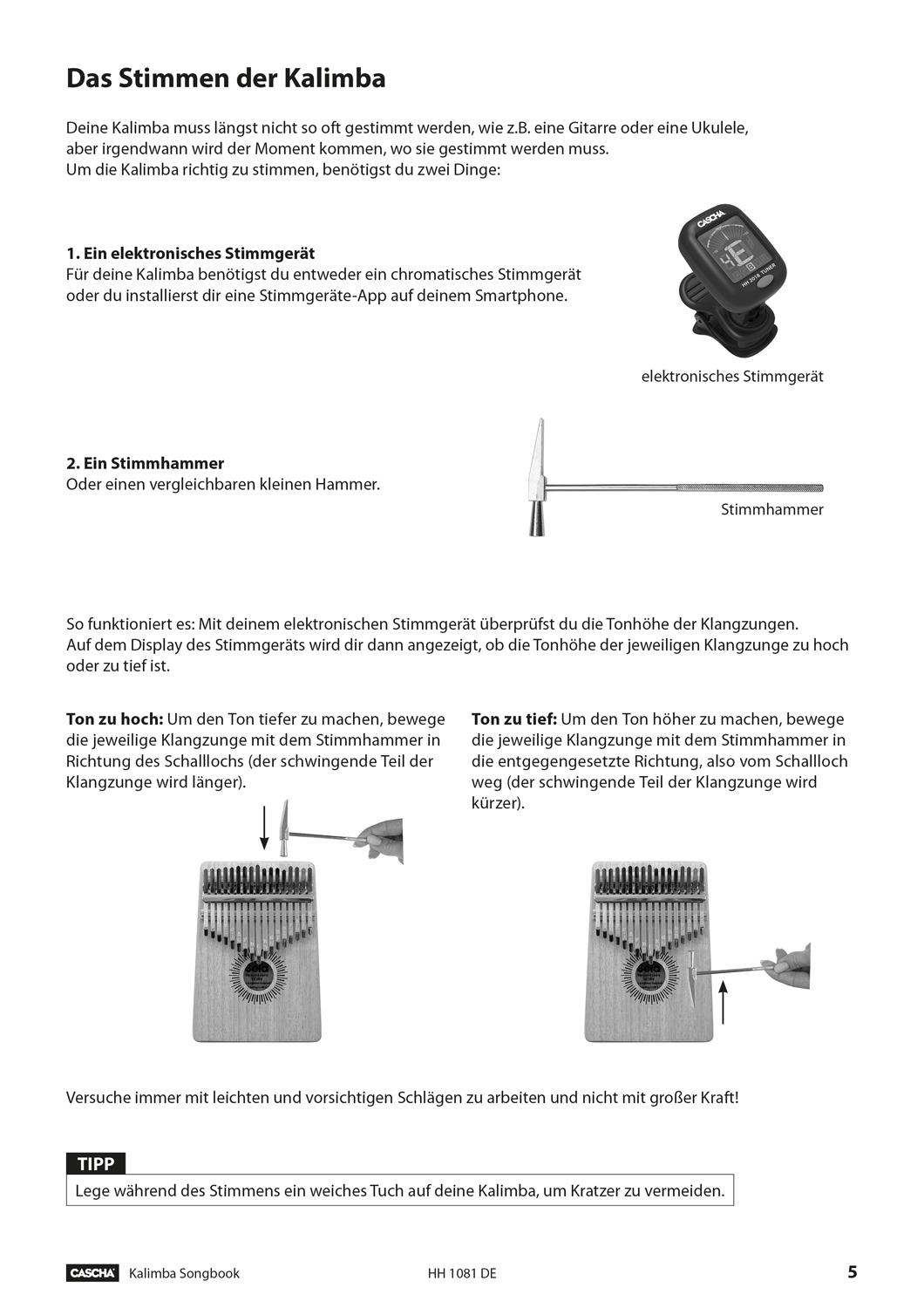 Bild: 9783866265134 | Kalimba Songbook | Songbook und Kalimbaschule | Cascha | Broschüre