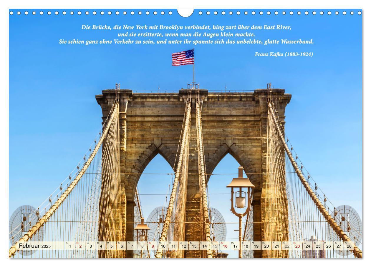 Bild: 9783435055449 | New York Ansichten - Literaturkalender (Wandkalender 2025 DIN A3...