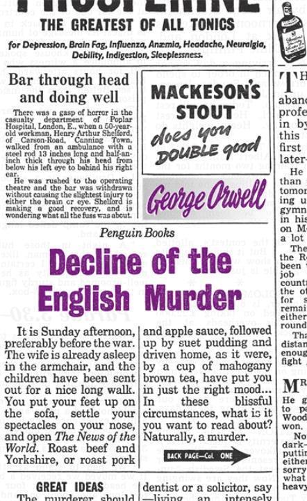 Cover: 9780141191263 | Decline of the English Murder | George Orwell | Taschenbuch | 122 S.