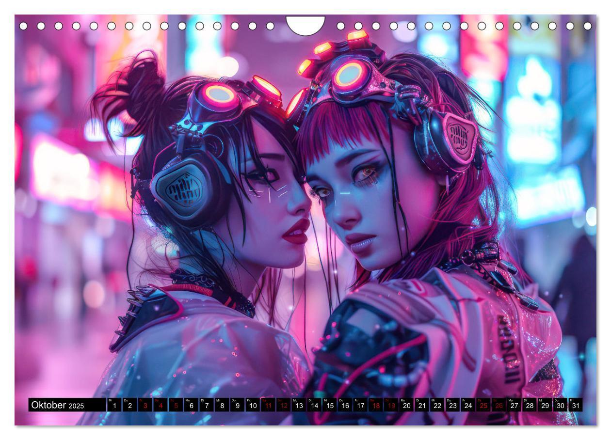 Bild: 9783435819461 | Cyberpunk - Hochtechnisierte Neonwelt (Wandkalender 2025 DIN A4...