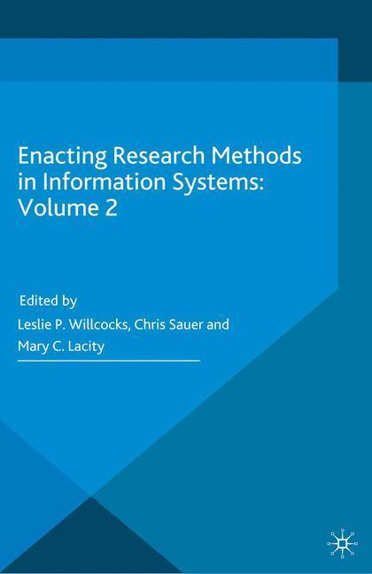 Cover: 9783319292687 | Enacting Research Methods in Information Systems: Volume 2 | Buch