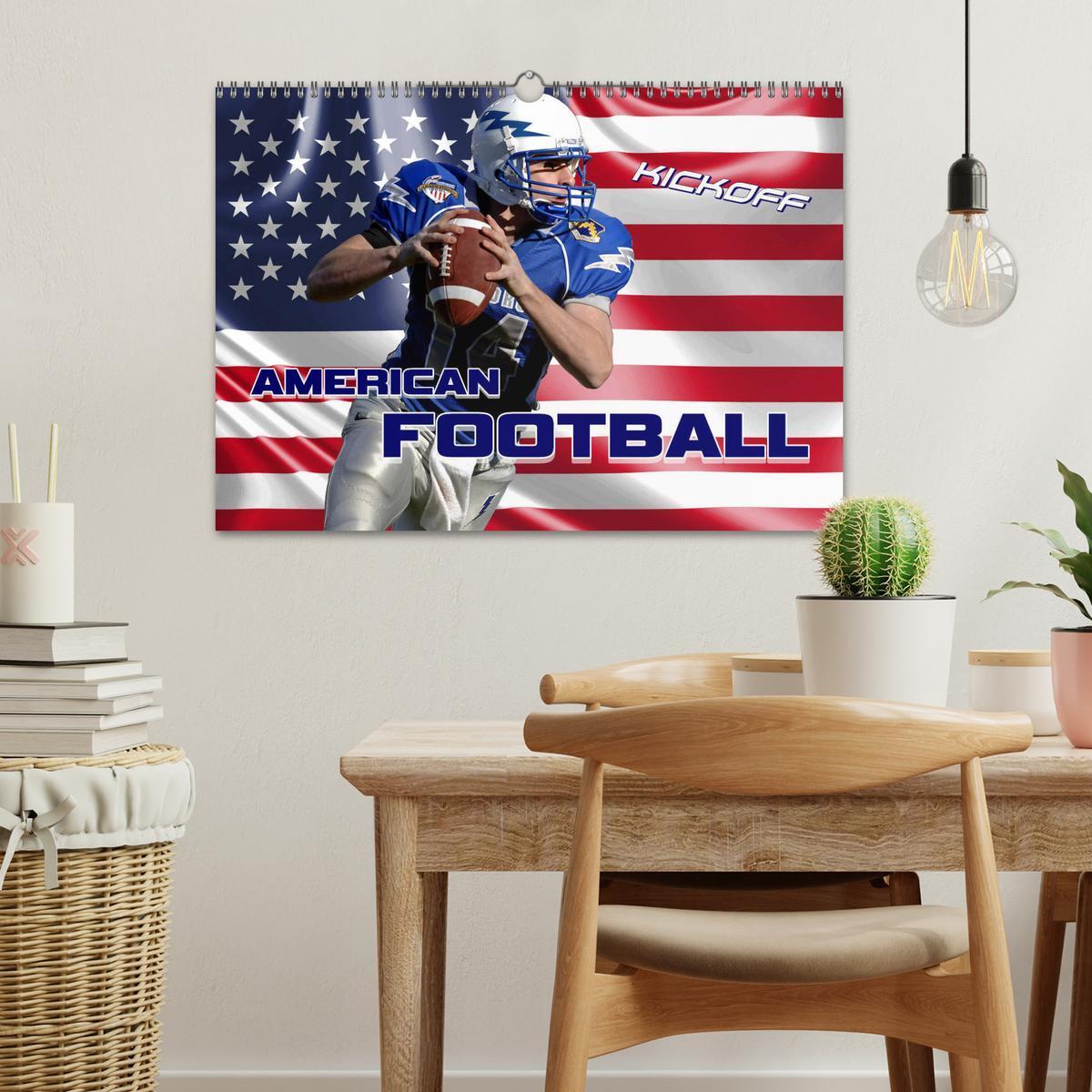 Bild: 9783435486984 | American Football - Kickoff (Wandkalender 2025 DIN A3 quer),...