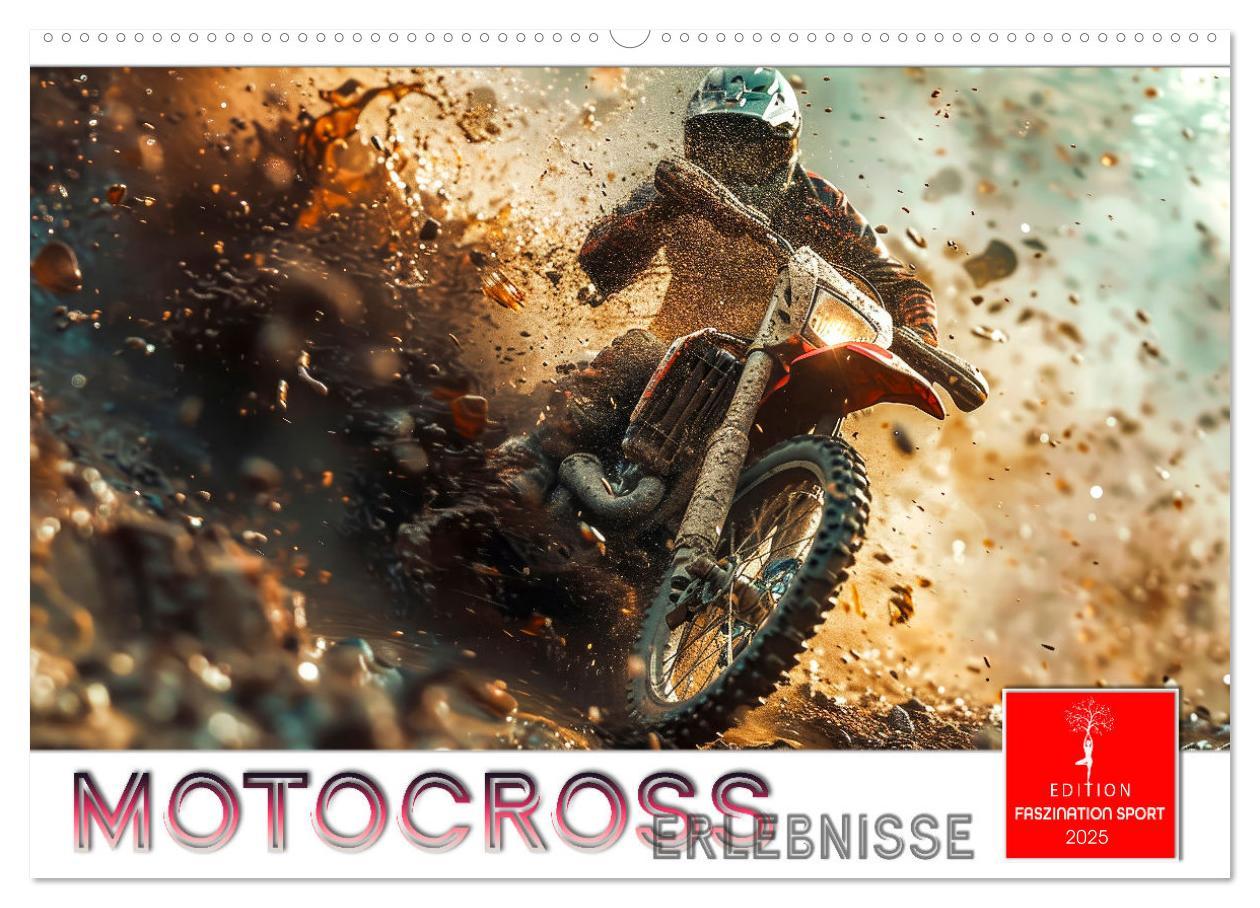 Cover: 9783457148044 | Motocross Erlebnisse (Wandkalender 2025 DIN A2 quer), CALVENDO...