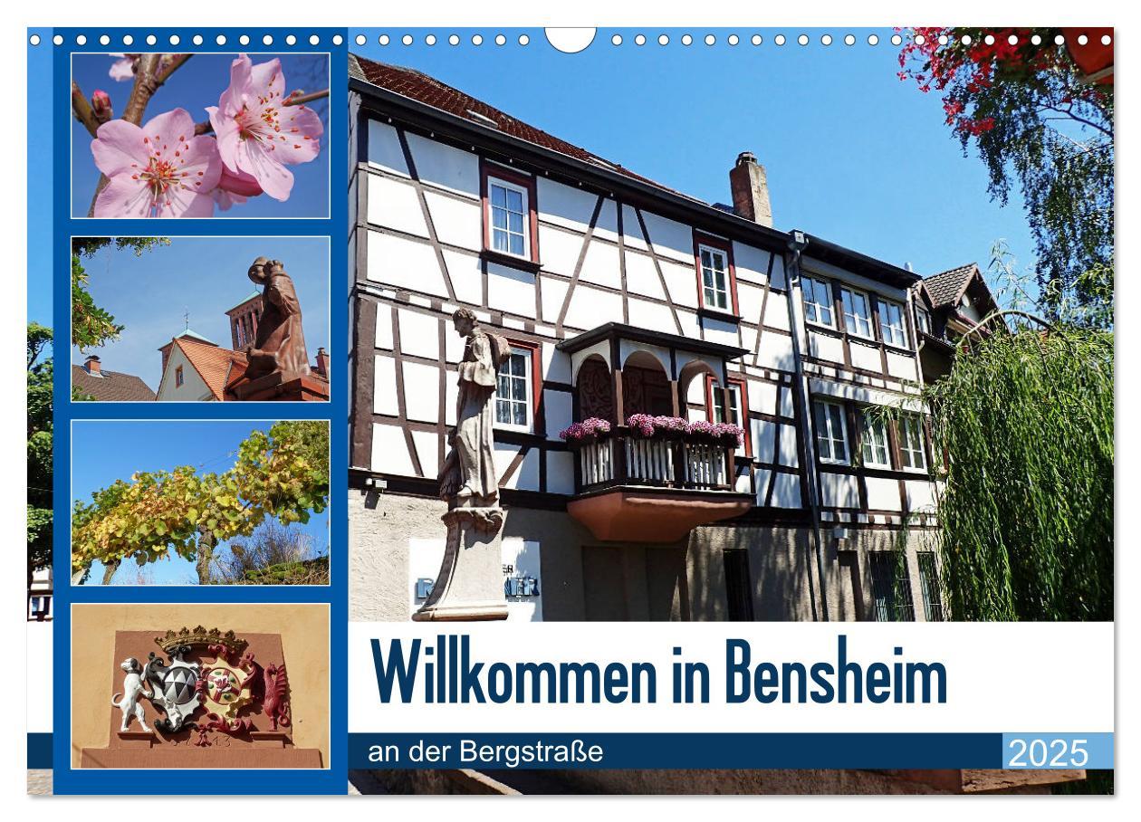 Cover: 9783435168804 | Willkommen in Bensheim an der Bergstraße (Wandkalender 2025 DIN A3...