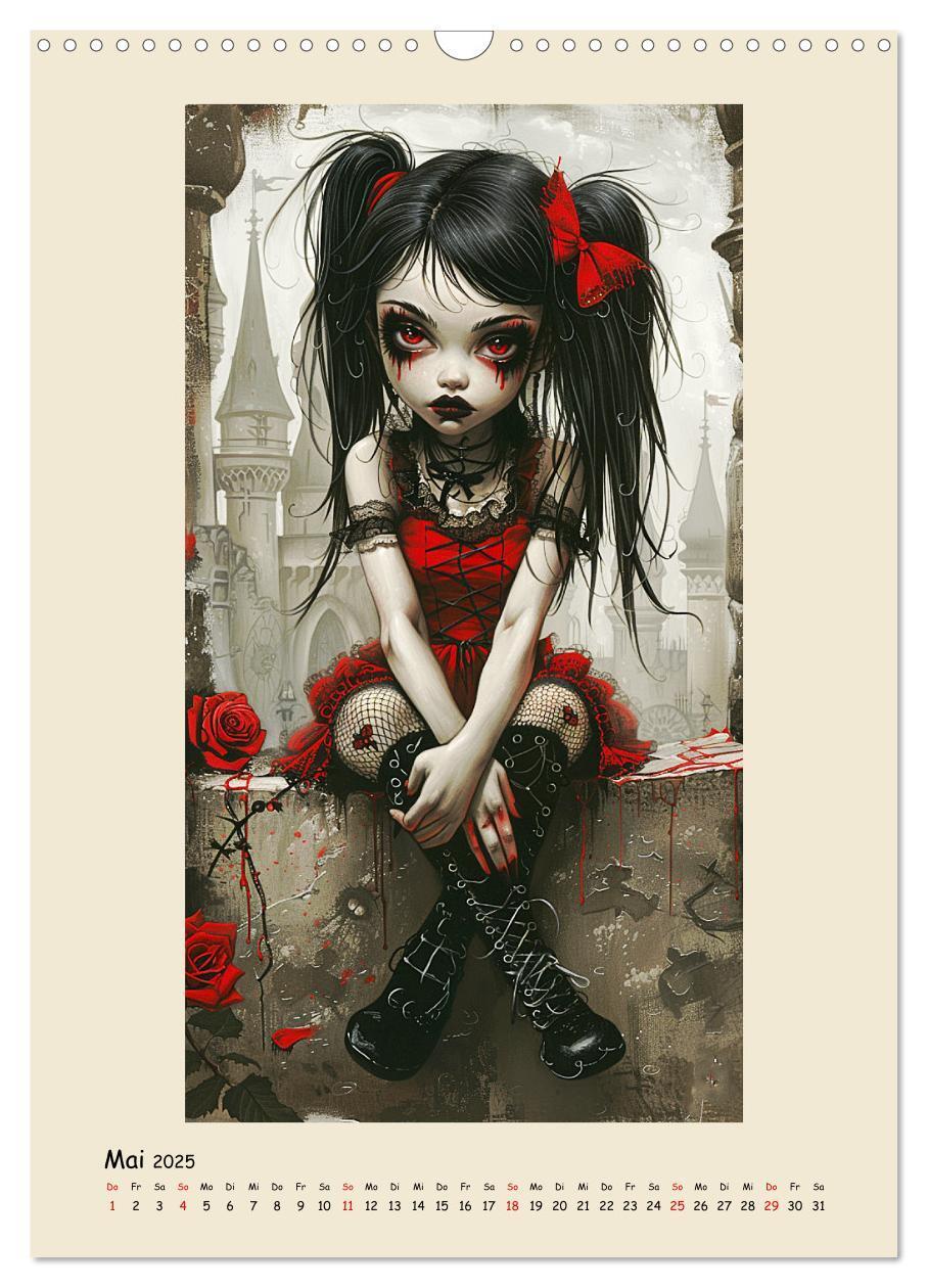 Bild: 9783457126783 | Gothic-Girls. Bizzare Comic-Art (Wandkalender 2025 DIN A3 hoch),...