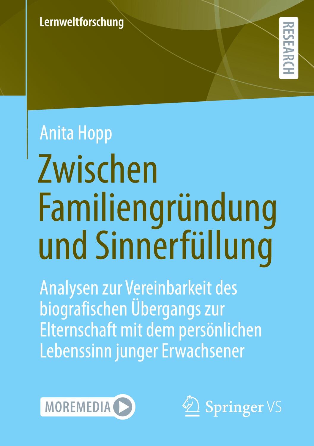 Cover: 9783658409197 | Zwischen Familiengründung und Sinnerfüllung | Anita Hopp | Taschenbuch