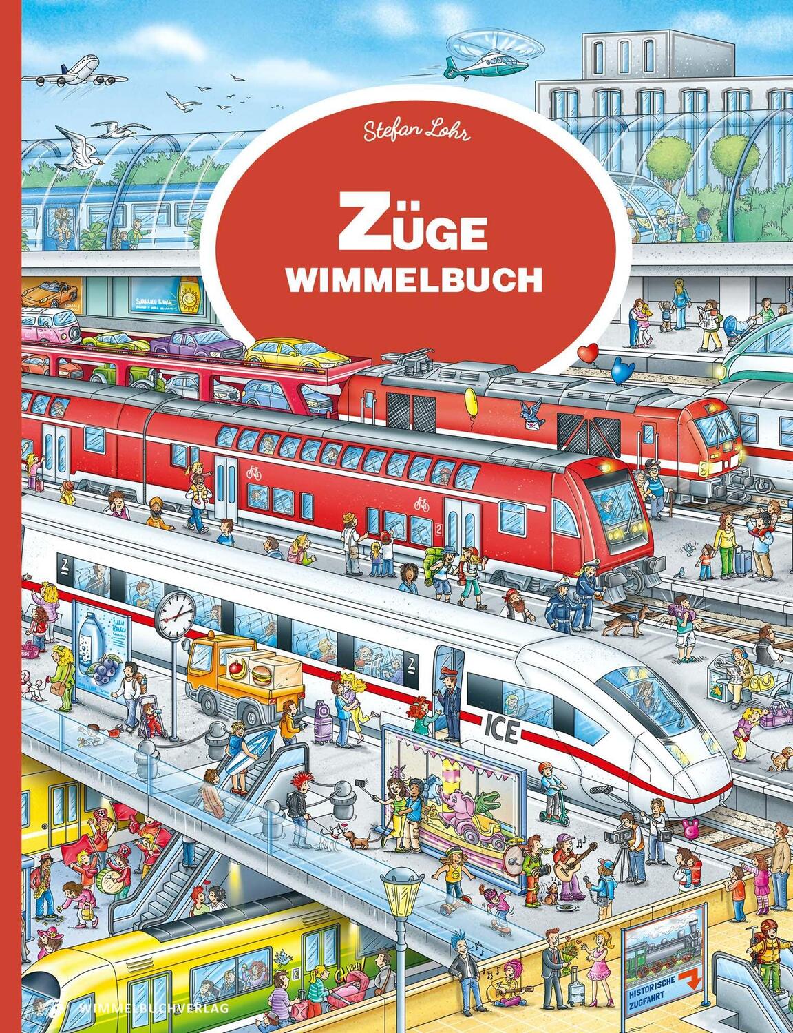 Cover: 9783948638177 | Züge Wimmelbuch | Mein großes Eisenbahn Wimmelbuch ab 3 Jahren | Lohr