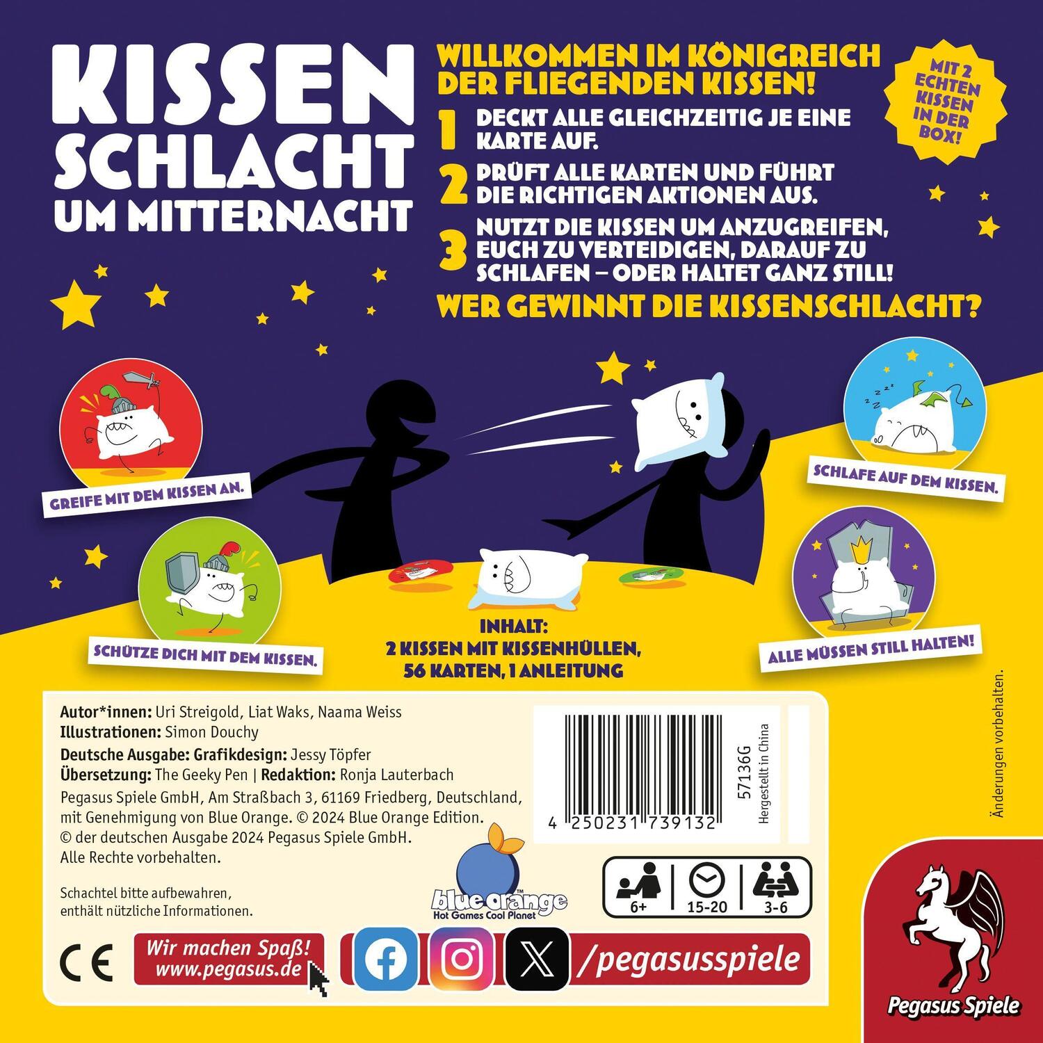 Bild: 4250231739132 | Kissenschlacht um Mitternacht | Spiel | 57136G | Deutsch | 2024