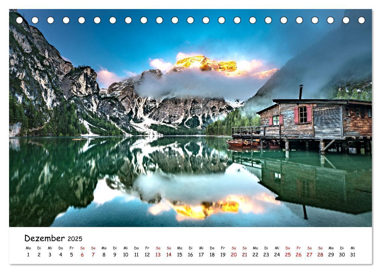 Bild: 9783435007356 | Schönste Berge der Alpen (Tischkalender 2025 DIN A5 quer), CALVENDO...