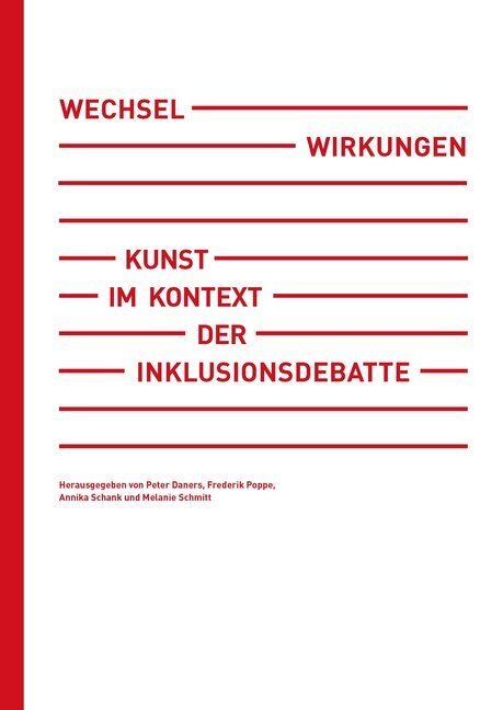 Cover: 9783947449408 | Wechselwirkungen | Kunst im Kontext der Inklusionsdebatte | Buch